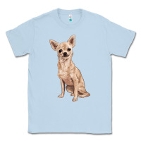 Dusty Blue chihuahua Classic Tee - RanaPortraitStore