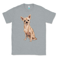 Heather Grey chihuahua Classic Tee - RanaPortraitStore