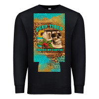 Black dead tired fueled by coffee 12 oz can cooler  (slim) Premium Sweatshirt - Artiststas