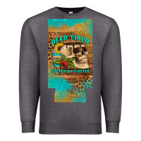 Charcoal Heather dead tired fueled by coffee 12 oz can cooler  (slim) Premium Sweatshirt - Artiststas