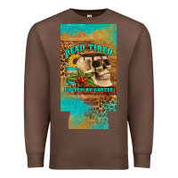 Chestnut dead tired fueled by coffee 12 oz can cooler  (slim) Premium Sweatshirt - Artiststas