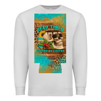 Dove Grey dead tired fueled by coffee 12 oz can cooler  (slim) Premium Sweatshirt - Artiststas