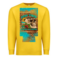 Lemon dead tired fueled by coffee 12 oz can cooler  (slim) Premium Sweatshirt - Artiststas
