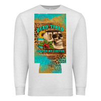 Oatmeal Heather dead tired fueled by coffee 12 oz can cooler  (slim) Premium Sweatshirt - Artiststas