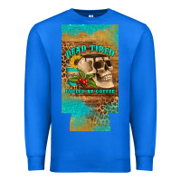 True Royal dead tired fueled by coffee 12 oz can cooler  (slim) Premium Sweatshirt - Artiststas