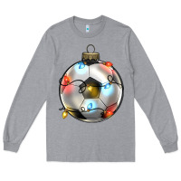 Heather Grey christmas  soccer Long Sleeve Tee - Zillion Design Studio
