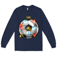 Navy christmas  soccer Long Sleeve Tee - Zillion Design Studio