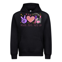 Black peace love make up Urban Hoodie - MaliasSmallBusiness