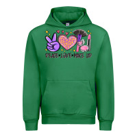 Emerald peace love make up Urban Hoodie - MaliasSmallBusiness