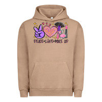 Pigment Burro peace love make up Urban Hoodie - MaliasSmallBusiness