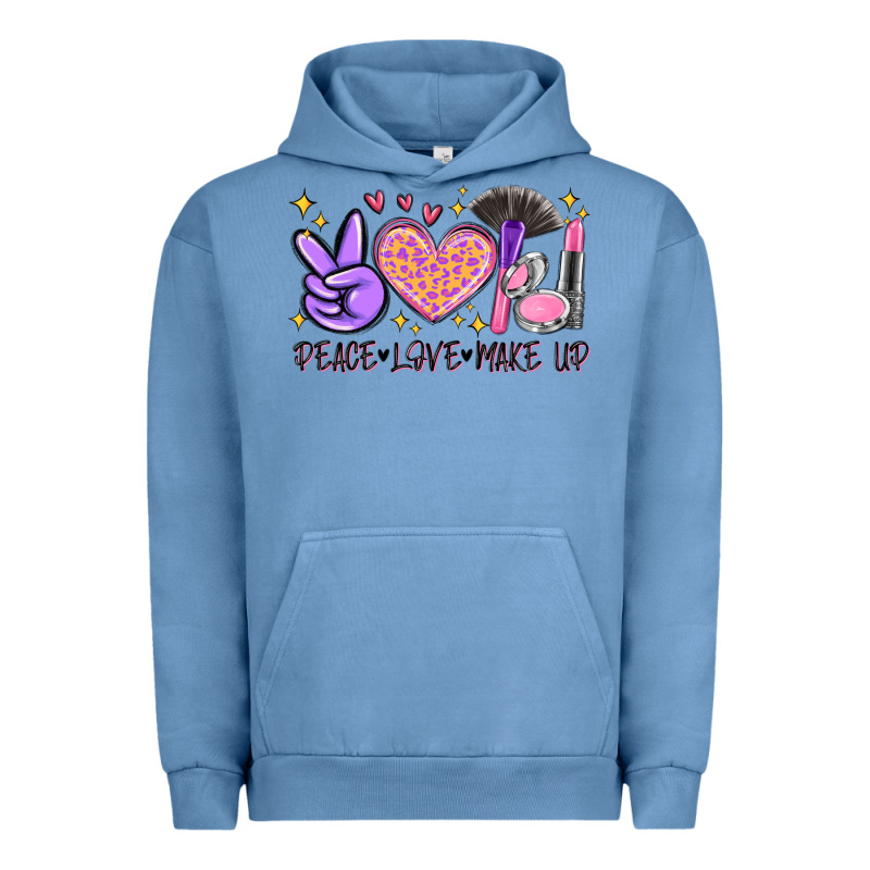 Peace Love Make Up Urban Hoodie by MaliasSmallBusiness | Teevron