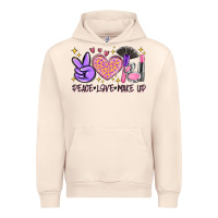 Sandshell peace love make up Urban Hoodie - MaliasSmallBusiness