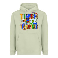 Matcha teach love inspire Heavyweight Hoodie - AdoDesignShop