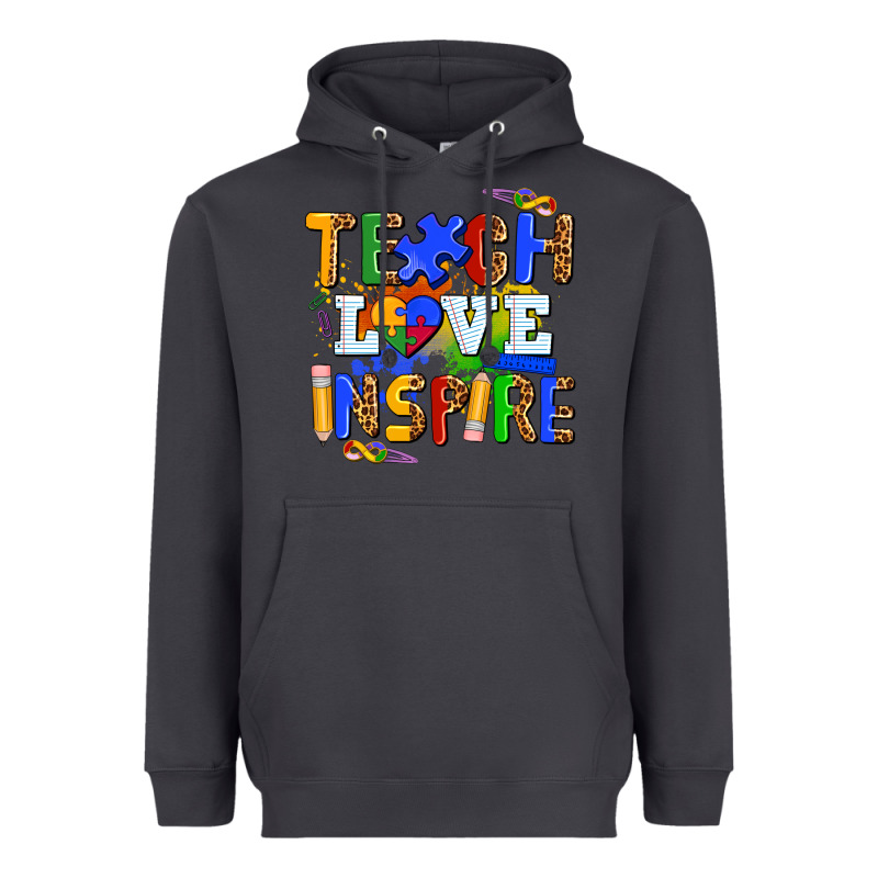 Teach Love Inspire Heavyweight Hoodie by AdoDesignShop | Teevron