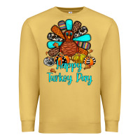 Antique Gold happy turkey day Premium Sweatshirt - JahusDesignShop
