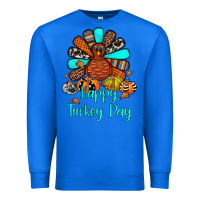 True Royal happy turkey day Premium Sweatshirt - JahusDesignShop