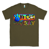 Army Green it's ok to say gay Classic Tee - Zillion Design Studio