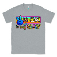 Heather Grey it's ok to say gay Classic Tee - Zillion Design Studio