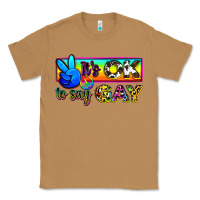 Toasted Coconut it's ok to say gay Classic Tee - Zillion Design Studio
