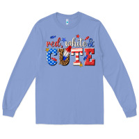 Colony Blue red white and cute billie wilder Long Sleeve Tee - texasbilliewilder