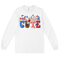 Red White And Cute Billie Wilder Long Sleeve Tee | Teevron
