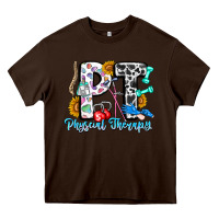 Chocolate Brown pt therapy Heavy Core Tee - CowhideDigitalArt