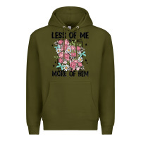 Army Green less of me more of him Premium Hoodie - MaliasSmallBusiness