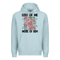 Blue Mist less of me more of him Premium Hoodie - MaliasSmallBusiness