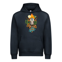 Navy free spirit bull skull Urban Hoodie - MaliasSmallBusiness