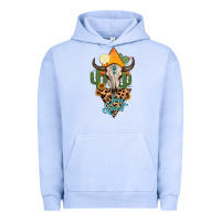 Pigment Grape Ice free spirit bull skull Urban Hoodie - MaliasSmallBusiness