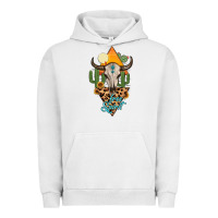 Pigment Lunar Rock free spirit bull skull Urban Hoodie - MaliasSmallBusiness