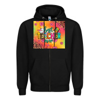 Black best teacher ever Zipper Hoodie - Zillion Design Studio