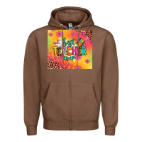 Chestnut best teacher ever Zipper Hoodie - Zillion Design Studio