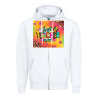 White best teacher ever Zipper Hoodie - Zillion Design Studio