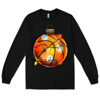 Black christmas baskeball Long Sleeve Tee - Zillion Design Studio