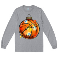 Heather Grey christmas baskeball Long Sleeve Tee - Zillion Design Studio