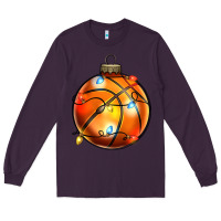 Plum christmas baskeball Long Sleeve Tee - Zillion Design Studio