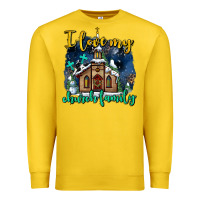 Lemon Christmas church and snow   ı love my church family Premium Sweatshirt - AdoDesignShop