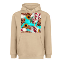 Mushroom baseball leopard turquoise cactus sunflower seamless pattern Heavyweight Hoodie - JahusDesignShop