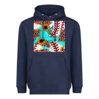 Navy baseball leopard turquoise cactus sunflower seamless pattern Heavyweight Hoodie - JahusDesignShop