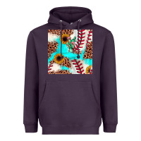 Plum baseball leopard turquoise cactus sunflower seamless pattern Heavyweight Hoodie - JahusDesignShop
