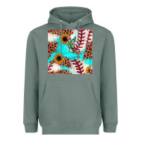 Sage baseball leopard turquoise cactus sunflower seamless pattern Heavyweight Hoodie - JahusDesignShop