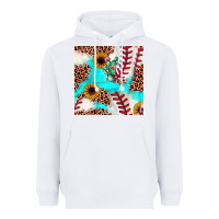 White baseball leopard turquoise cactus sunflower seamless pattern Heavyweight Hoodie - JahusDesignShop