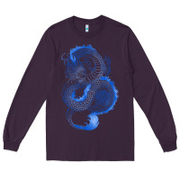 Plum blue dragon Long Sleeve Tee - RanaPortraitStore
