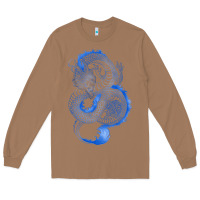 Toasted Coconut blue dragon Long Sleeve Tee - RanaPortraitStore