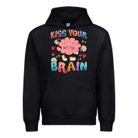 Black kiss your brain Urban Hoodie - MaliasSmallBusiness