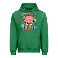 Emerald kiss your brain Urban Hoodie - MaliasSmallBusiness