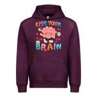 Mauve Wine kiss your brain Urban Hoodie - MaliasSmallBusiness