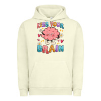 Pigment Pistachio kiss your brain Urban Hoodie - MaliasSmallBusiness