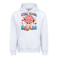 White kiss your brain Urban Hoodie - MaliasSmallBusiness